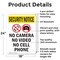 Signmission No Camera No Video With Symbol OSHA Security Notice Sign, Aluminum, 18in W x 24in L, 2PK OS-2PACK-SN-A-1824-V-11720 - alternate 6